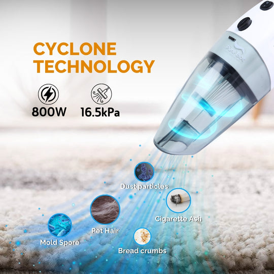 Pure Bot Lstick Neo 800 Watts Handheld Vacuum Cleaner, Lightweight & Durable Body (White)