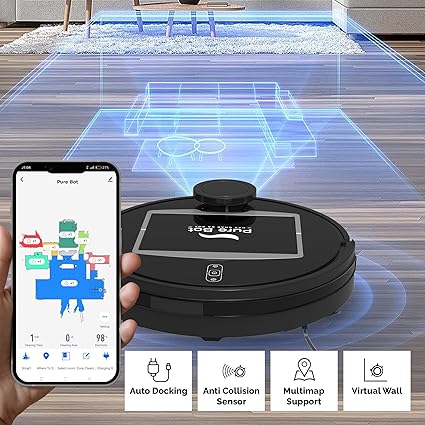 GB Classic C1 2-in-1 Robot Vacuum & Mop | 3000Pa Suction, Lidar Navigation, 5200mAh Battery, App/Alexa/Google Control.