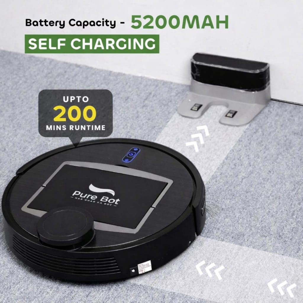 GB Classic C1 2-in-1 Robot Vacuum & Mop | 3000Pa Suction, Lidar Navigation, 5200mAh Battery, App/Alexa/Google Control.