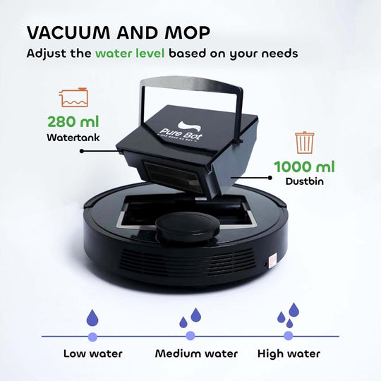 GB Classic C1 2-in-1 Robot Vacuum & Mop | 3000Pa Suction, Lidar Navigation, 5200mAh Battery, App/Alexa/Google Control.