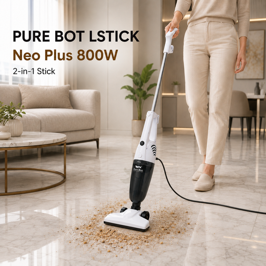 Pure Bot LStick Neo Plus 800W 2-in-1 stick vacuum cleaner for effortless everyday home cleaning