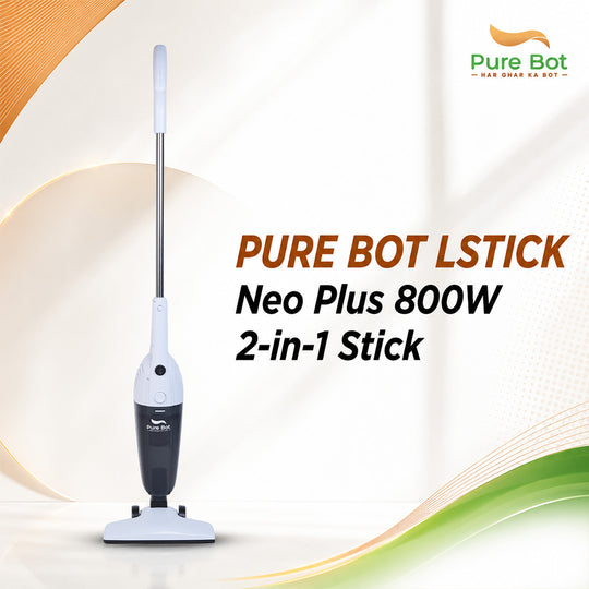 Pure Bot LStick Neo Plus 800W 2-in-1 stick vacuum cleaner with floor brush for home cleaning